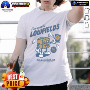 Nice The Square Ball mascot t-shirt from Lowfields, perfect for retro fans and match programme enthusiasts.