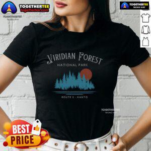 Stylish ladies' tee featuring the Nice Viridian Forest National Park design, perfect for outdoor adventures and nature lovers.