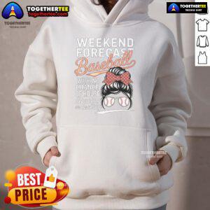 Cozy hoodie for Mother's Day with 'No House Cleaning' and baseball theme, perfect for a nice weekend forecast.