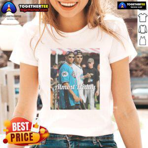 Official Almost Friday A-Rod Jeter MTV Ladies Tee featuring a stylish design perfect for casual wear.