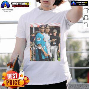 Official Almost Friday A-Rod Jeter MTV T-Shirt featuring iconic graphics and vibrant colors, perfect for casual wear.