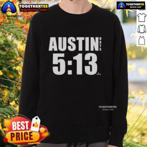 Official Austin 513 Austin Hays MLBPA sweatshirt featuring logo and comfortable design, perfect for fans.