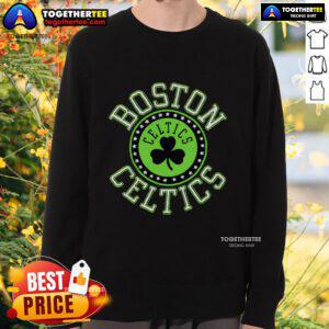 Official Boston Celtics Homage Sweatshirt in green, featuring the team's logo and a comfortable, stylish design.