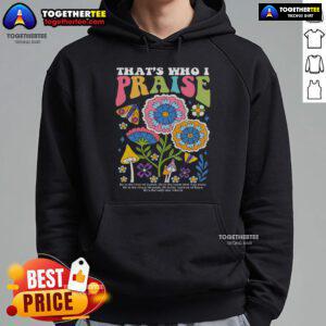 Official Brandon That's Who I Praise Jesus Christian Lake Hoodie in vibrant colors, perfect for expressing faith and style.