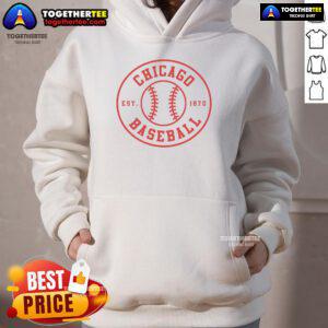 Chicago Baseball Seventh Inning Stretch Game Day Hoodie featuring team logo, perfect for fans at the ballpark.