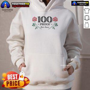 Official Clark Connors 100 Proof Hoodie showcasing a stylish design in black with logo, perfect for fans and casual wear.
