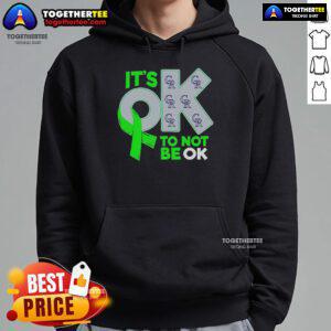 Official Colorado Rockies 'It's Ok To Not Be Ok' hoodie featuring team colors and logo for fans and supporters.