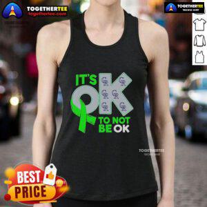 Official Colorado Rockies 'It's Ok To Not Be Ok' tank top featuring team colors and logo, perfect for fans and comfort.