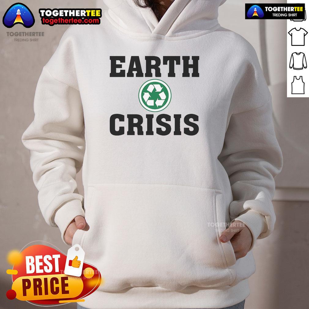 Official Earth Crisis Recycle Hoodie featuring eco-friendly design and vibrant graphics, perfect for sustainable fashion enthusiasts.