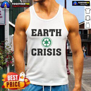 Official Earth Crisis Recycle Tank Top featuring eco-friendly graphics and stylish design for sustainable fashion enthusiasts.