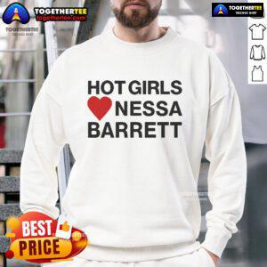 Official Hot Girls Love Nessa Barrett sweatshirt featuring stylish design, perfect for fans and trendy casual wear.