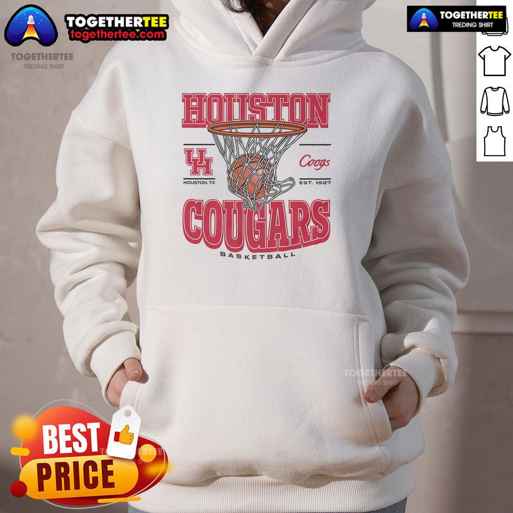 Alt Text: Official Houston Cougars Game Time Hoodie in red, featuring team logo and comfortable fit, perfect for game day.