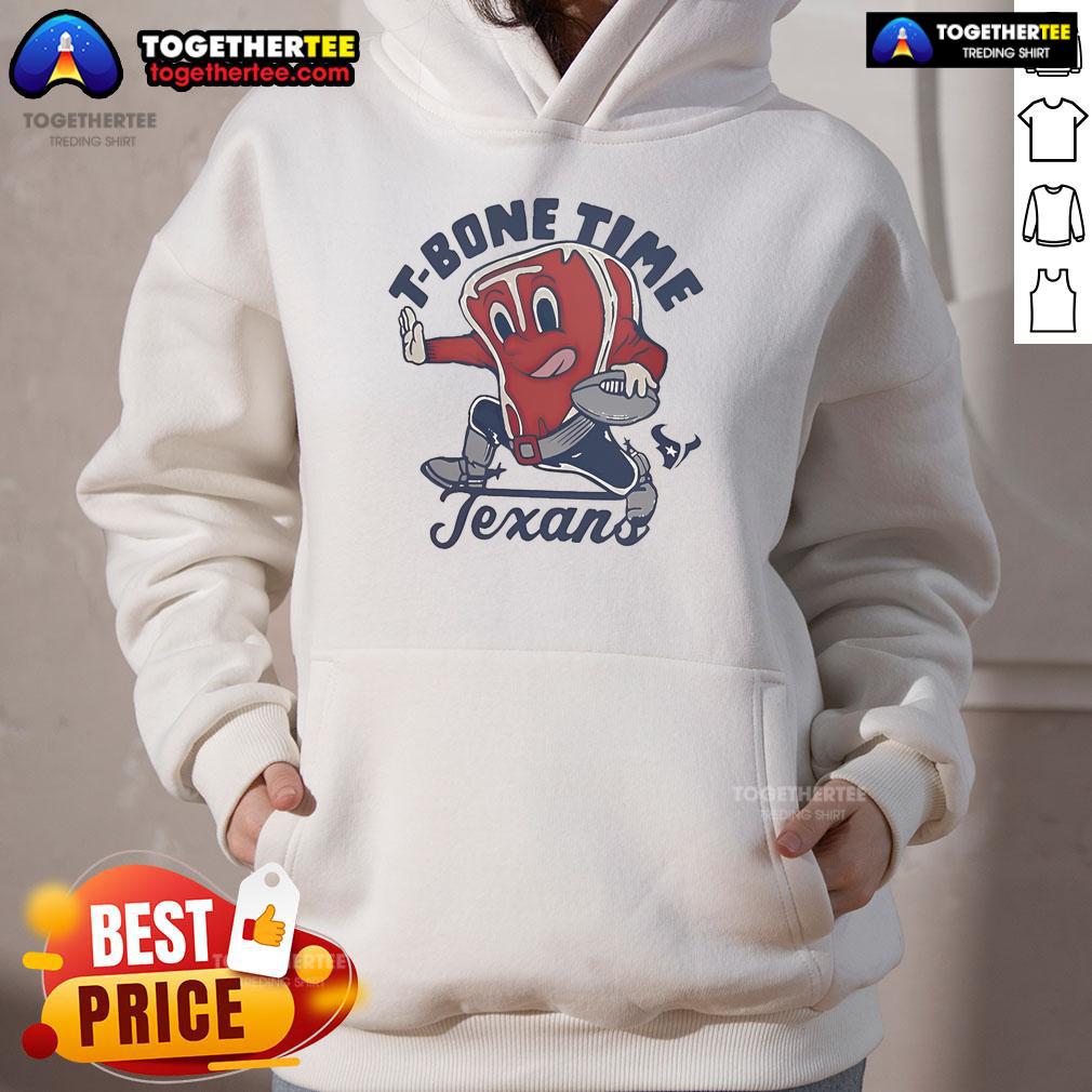 Official Houston Texans T-Bone Time NFL hoodie featuring Guy Fieri's Flavortown design, perfect for fans and gamers.