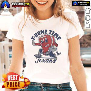 Alt Text: Official Houston Texans T-Bone Time NFL tee featuring Guy Fieri's Flavortown design for ladies.