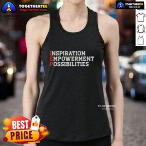 Official IEP Inspiration Empowerment Possibilities Tank Top showcasing a stylish design for motivation and support.
