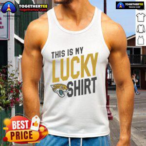 Official Jacksonville Jaguars This Is My Lucky Tank Top featuring team colors and logo, perfect for game day wear.