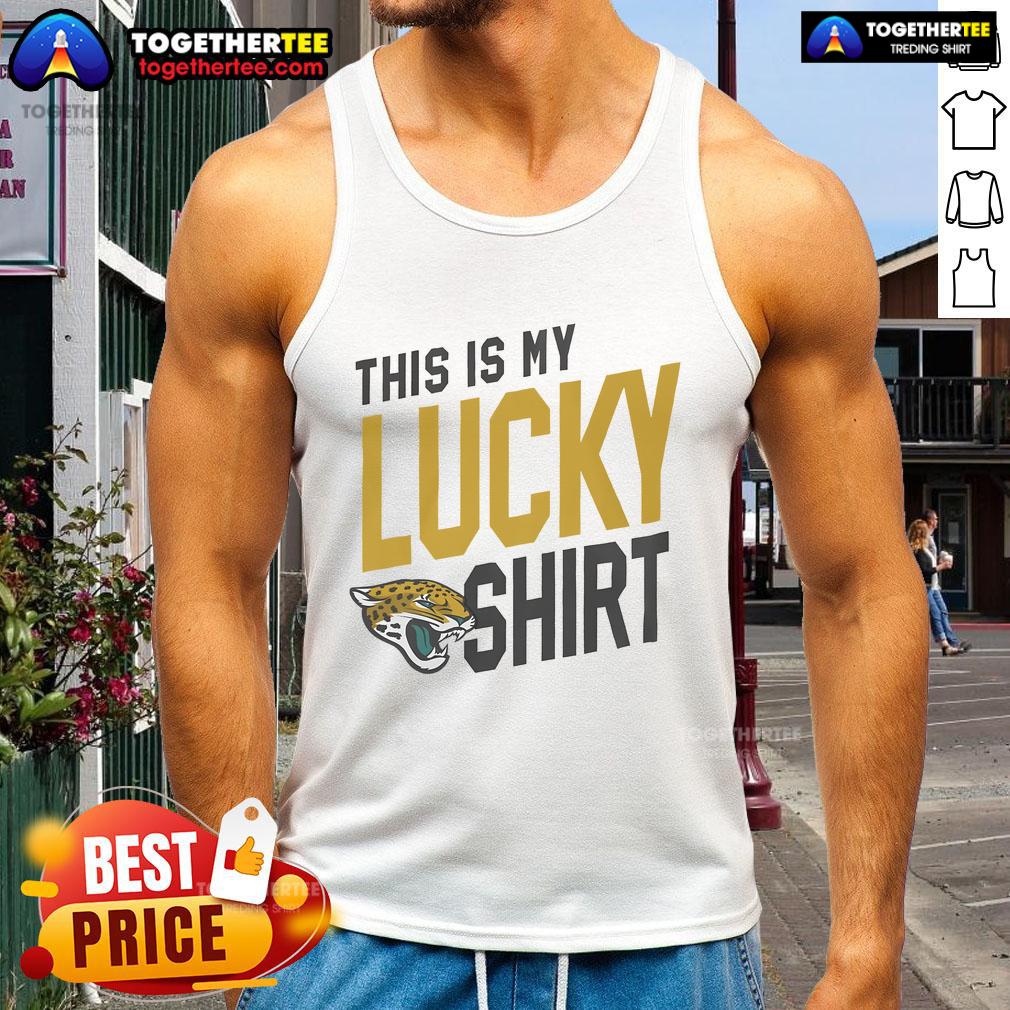 Official Jacksonville Jaguars This Is My Lucky Tank Top featuring team colors and logo, perfect for game day wear.