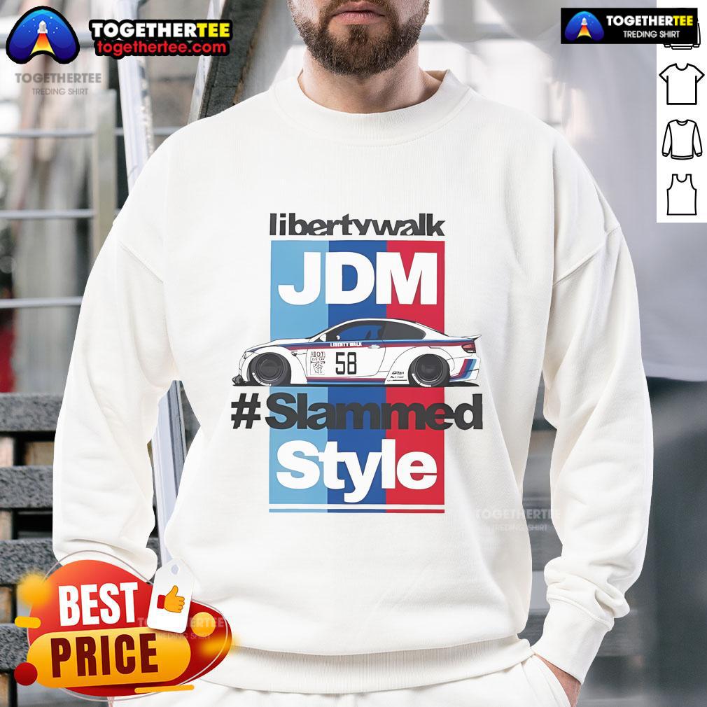 Official LB JDM Style M3 Coming Soon Sweatshirt featuring a stylish design for car enthusiasts and streetwear lovers.