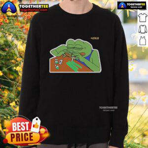 Official Litas.io Pepe Addict Sweatshirt featuring vibrant Pepe the Frog design, perfect for meme enthusiasts and casual wear.