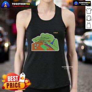 Trendy Official Litas.io Pepe Addict Tank Top featuring vibrant graphics and a comfortable fit for casual wear.