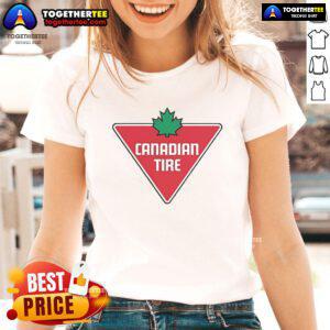Official Mike Myers Canadian Tire ladies tee featuring a stylish design, perfect for fans of comedy and casual wear.