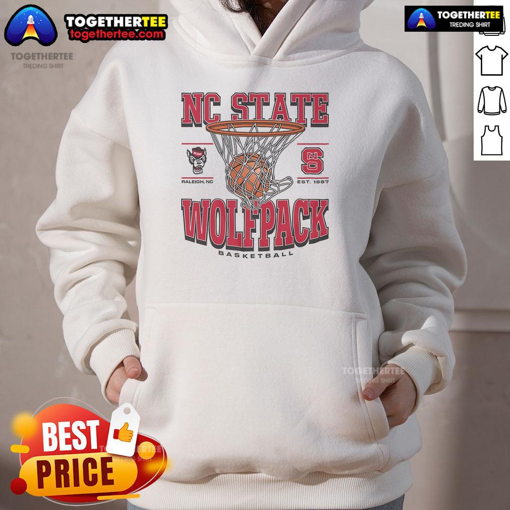 Official NC State Wolfpack Game Time Hoodie in red featuring logo, perfect for fans supporting their team.
