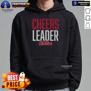 Official Ole Miss Rebels Cheer Leader Hoodie featuring vibrant team colors and logo for fans and supporters.