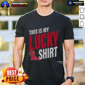 Official Ole Miss Rebels 'This Is My Lucky T-Shirt' featuring bold graphics and team colors, perfect for game day.