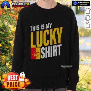 Alt Text: Official Pittsburg State Gorillas sweatshirt, showcasing school spirit and luck for fans and students.