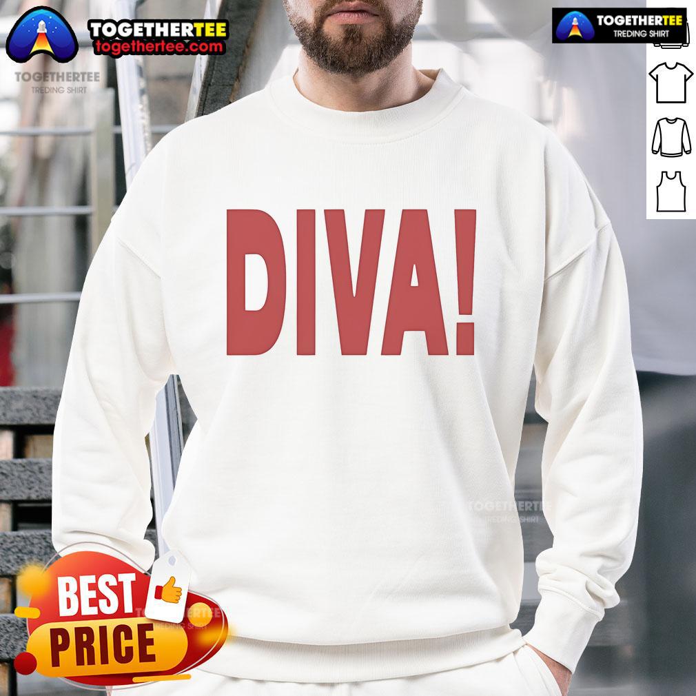 Alt Text: Stylish Official Role Model Diva Sweatshirt featuring bold lettering and a trendy design, perfect for casual wear.