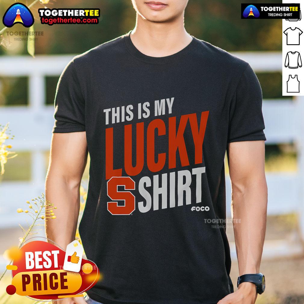 Official Syracuse Orange This Is My Lucky T-Shirt featuring bold colors and logo, perfect for fans and game day.