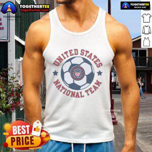 Official United States National Team 1986 crest tank top featuring vibrant colors and iconic design for fans and collectors.