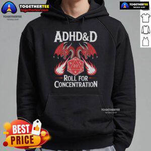 Original neurodiversity hoodie for ADHD featuring a roll design for concentration, perfect for neurodivergent individuals.