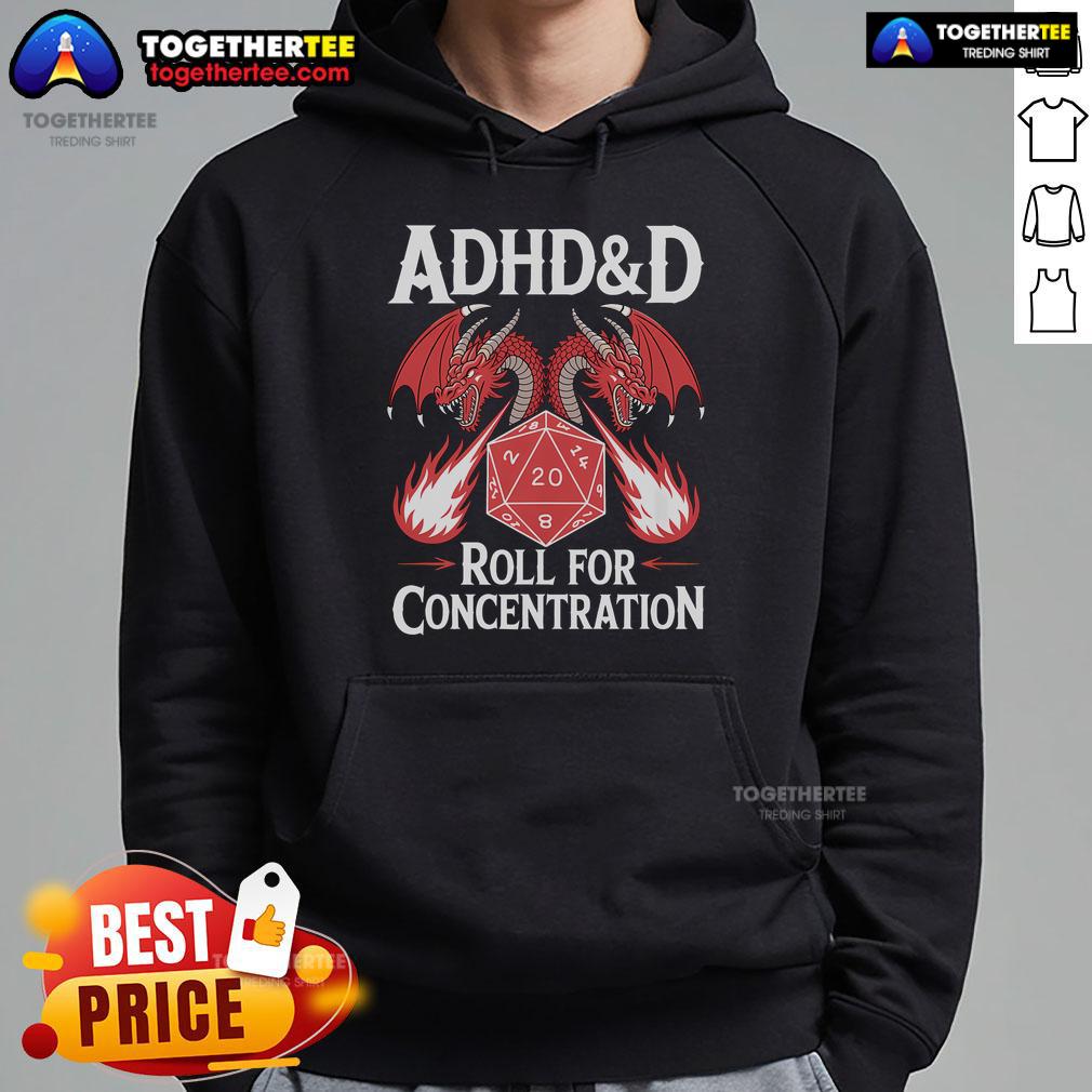 Original neurodiversity hoodie for ADHD featuring a roll design for concentration, perfect for neurodivergent individuals.