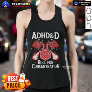 Original neurodiversity tank top featuring ADHD design, perfect for promoting focus and concentration in stylish comfort.
