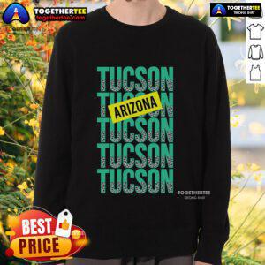 Original Tucson Arizona Repeat Logo Sweatshirt featuring a stylish design and vibrant colors for casual wear.