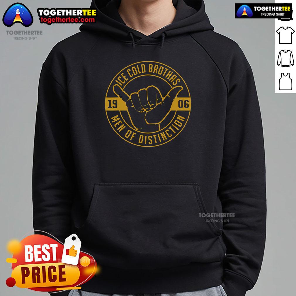 Premium Ice Cold Brothas Men of Distinction 1906 Alpha African Fraternity Hoodie in vibrant colors, showcasing pride and style.