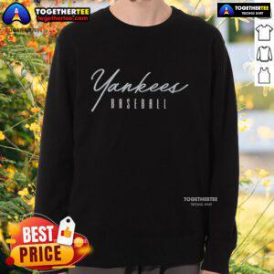 Premium New York Yankees Training Basketball Day Sweatshirt in navy, showcasing team logo and stylish design for fans.
