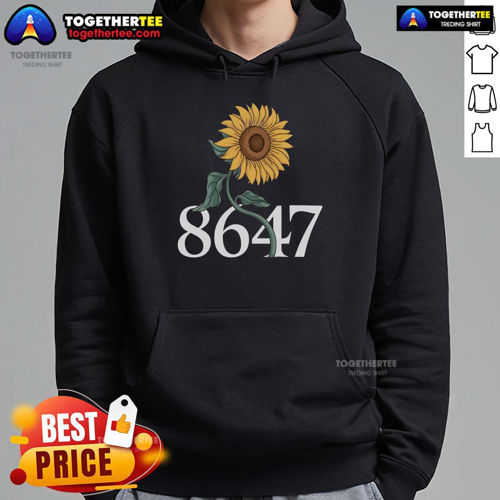 Floral hoodie featuring a vibrant sunflower design, perfect for spring fashion and floral enthusiasts.