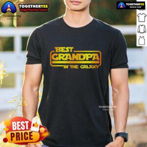 Pretty Best Grandpa In The Galaxy T-Shirt featuring a fun graphic design, perfect for celebrating grandfathers.
