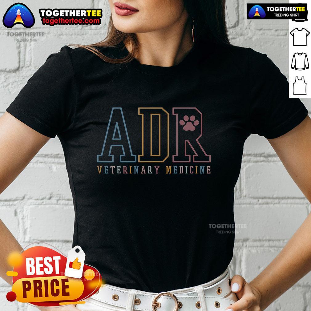 Top Adorable Doctor of Veterinary Medicine Ladies Tee featuring a stylish design for animal lovers and vets.