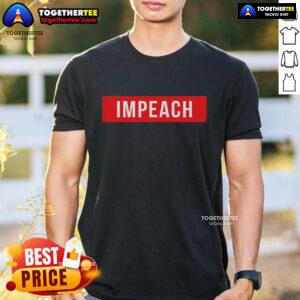 Top Anti Trump Impeach 45th President T-Shirt featuring bold text design, perfect for protests and political statements.