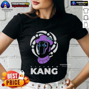 Top Citizen Kang The Reel Rejects Ladies Tee featuring a stylish design for fans of The Simpsons and pop culture.