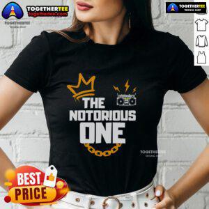 Top-The-Notorious-One-Ladies-Tee featuring a stylish design perfect for casual wear and fans of The Notorious One.
