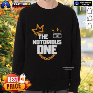 Top The Notorious One Sweatshirt featuring a bold design and comfortable fit, perfect for fans of The Notorious One.