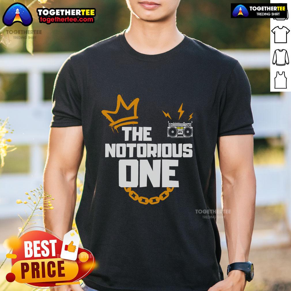 Top The Notorious One T-Shirt featuring iconic design for fans of MMA and Conor McGregor merchandise.