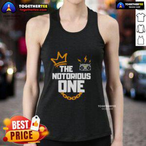 Alt Text: Stylish Top-The-Notorious-One tank top featuring a bold graphic design, perfect for casual summer outfits.