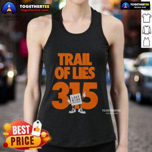 Top Trail of Lies 315 Last Ride Records tank top featuring a stylish design, perfect for summer adventures and casual wear.