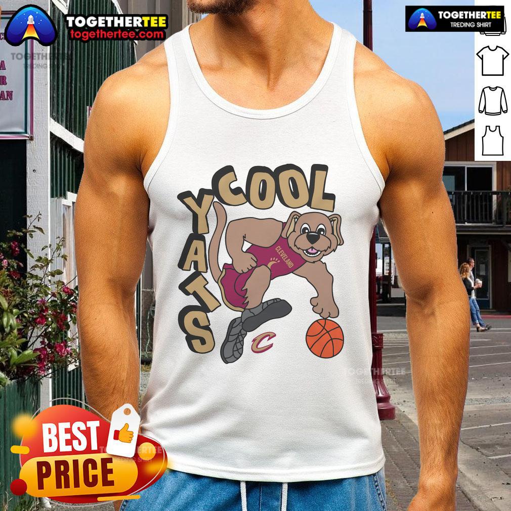 Cleveland Cavaliers stadium essentials featuring NBA X Staycool mascot tank top for fans at games.