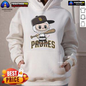 Good Labubu Charlie Brown San Diego Padres hoodie featuring a unique design and vibrant team colors for fans.